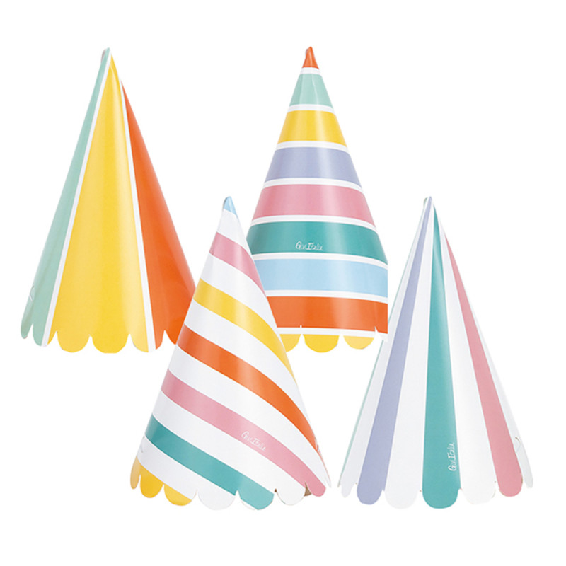 Cappellini Festa Strips Circo (4 Pezzi)