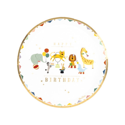 PIATTI IN CARTA CIRCUS (8 PEZZI)