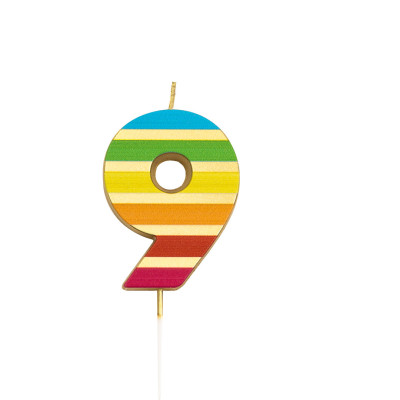 Candeline Righe Colorate 2