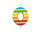 Candeline Righe Colorate