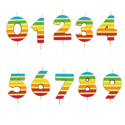 Candeline Righe Colorate