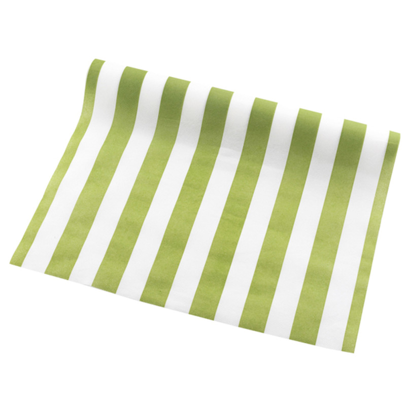 Runner Airlaid a Righe Lime