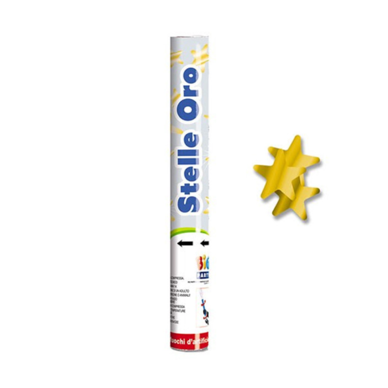 Sparacoriandoli Stelle Oro Metal