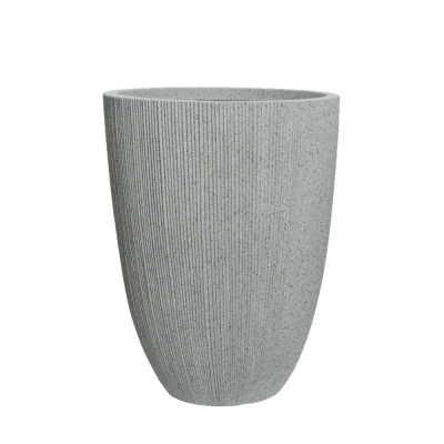 Vaso Rigato Effetto Cemento per Esterno