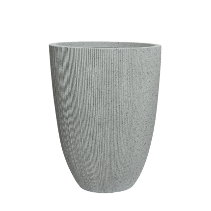 Vaso Rigato Effetto Cemento per Esterno