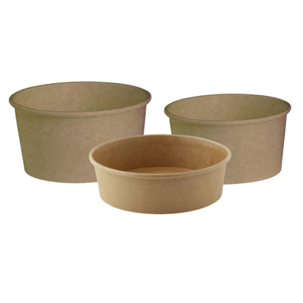 Insalatiera In Cartoncino Buckaty Avana (45 Pezzi)