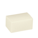 Scatola in cartoncino rivestita pelle bianco