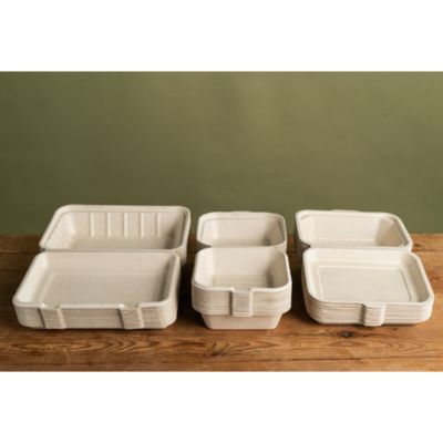 Box Hamburger Eco in Bagassa (50 Pezzi)