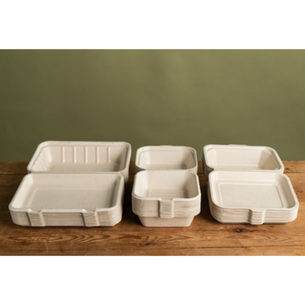 Box Hamburger Eco in Bagassa (50 Pezzi)