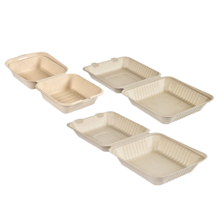 Box Hamburger Eco in Bagassa (50 pezzi)