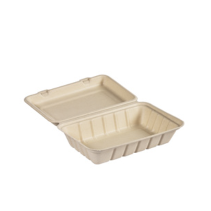 Vaschetta con coperchio in bagassa 50/60 pezzi