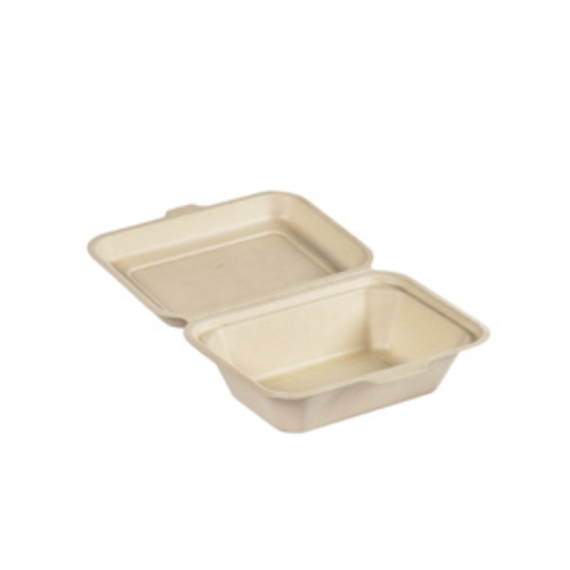 Vaschetta con coperchio in bagassa 50/60 pezzi