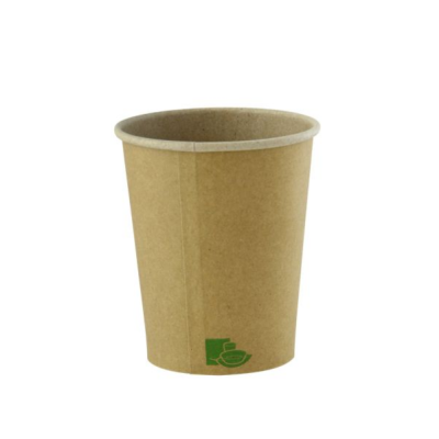 Bicchieri Bio in cartone kraft avana (50 pezzi) 2