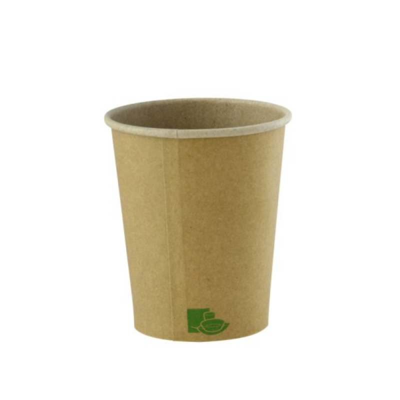 Bicchieri Bio in cartone kraft avana (50 pezzi)