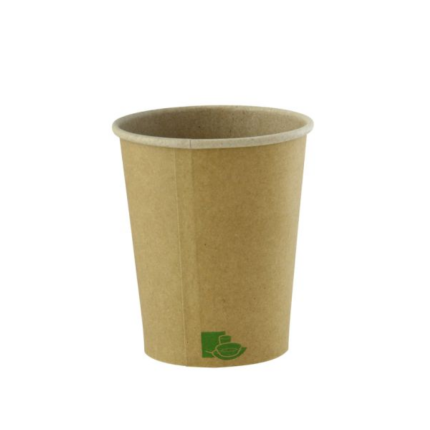 Bicchieri Bio in cartone kraft avana (50 pezzi)