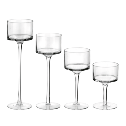 Vaso in Vetro con Gambo