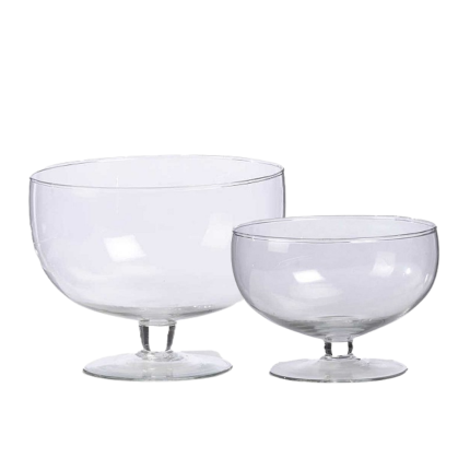 Coppa In Vetro Con Piede