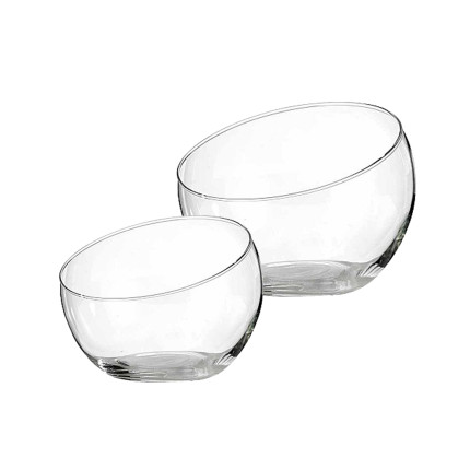 Bowl In Vetro Taglio Obliquo