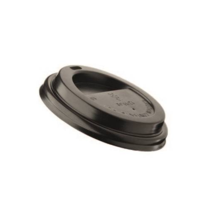 Coperchi in PS Neri per Bicchiere 200ml (50 Pezzi)