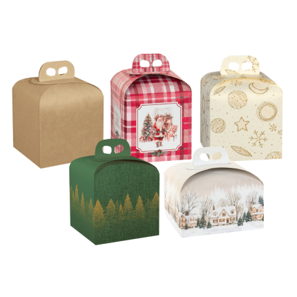 Scatole Portapanettone con Manico 1Kg