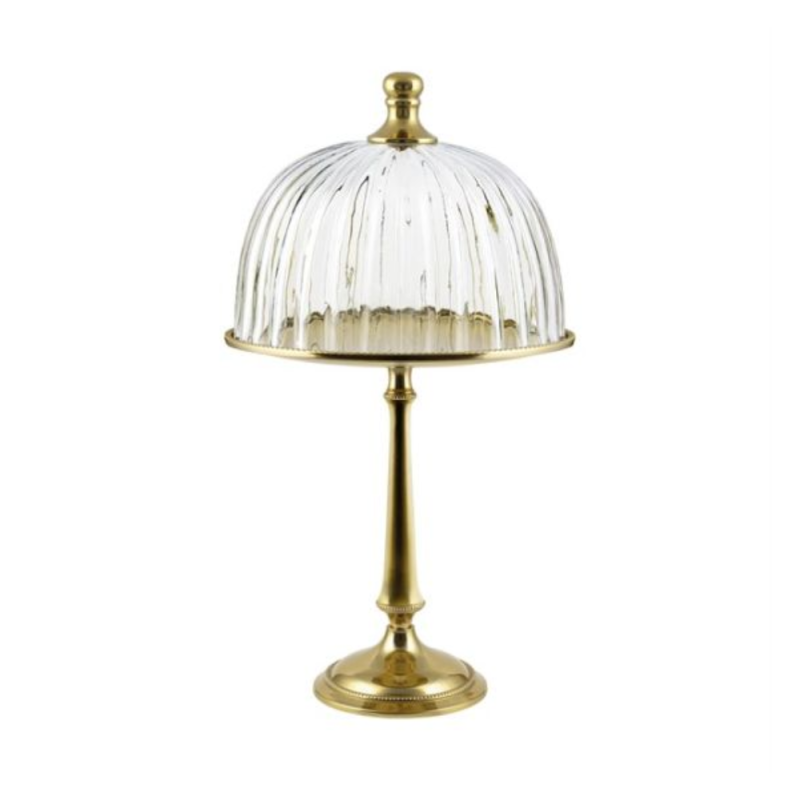 Alzata Oro con Coperchio Alta