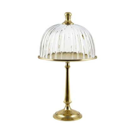 Alzata Oro con Coperchio Alta