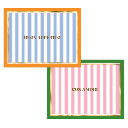 Tovagliette in Carta Tra Le Righe (4 Pezzi)