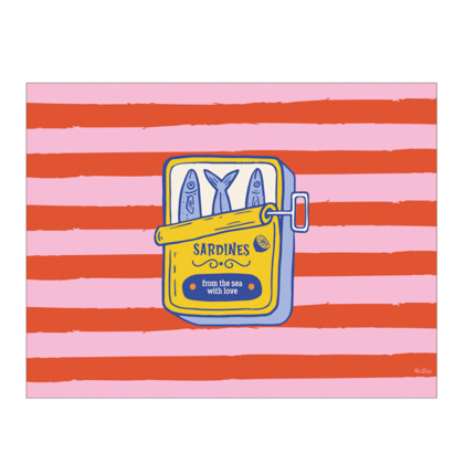 Tovagliette in Carta Sardine (4 Pezzi)