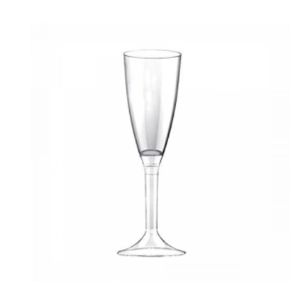 Flutes Trasparenti in Plastica (10 Pezzi)