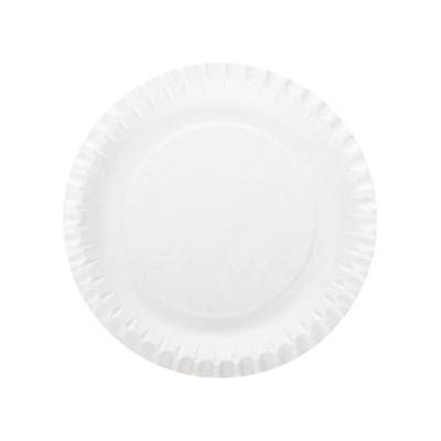 Piatti Tondi in Cartone Bianchi (50 Pezzi)