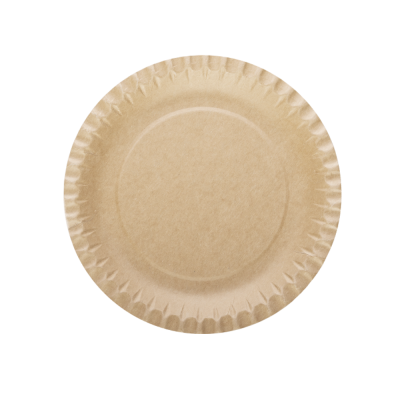 Piatti Tondi in Cartone Avana (50 Pezzi)