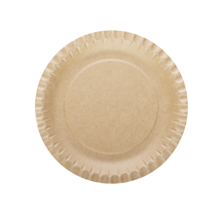 Piatti Tondi in Cartone Avana (50 Pezzi)