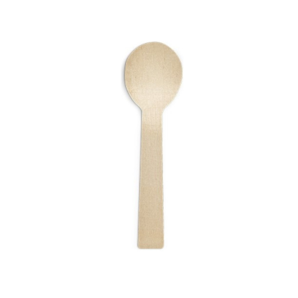 Mini Cucchiai in Legno 10cm (50 Pezzi)