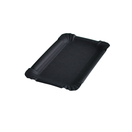 Vassoio Nero in Cartoncino (50 Pezzi)