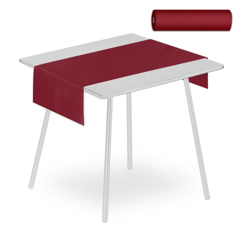 Runner in Carta Secco Airlaid Bordeaux