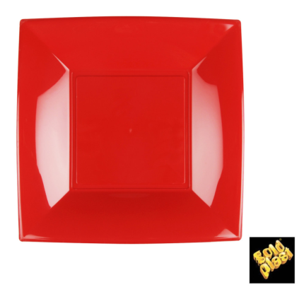 Piatto Dessert Nice Rosso (15 pezzi)