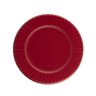 Piatti in Carta Round Shape Rosso Rubino (8 Pezzi)
