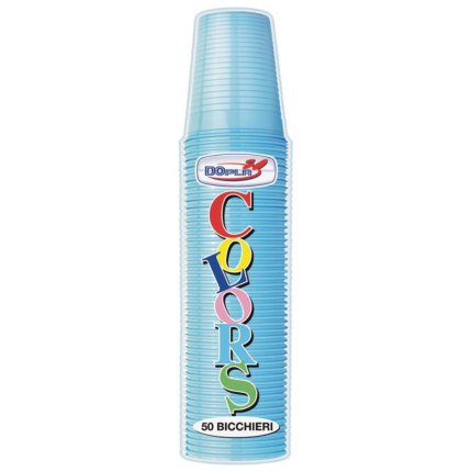 Bicchieri di Plastica Azzurro (50 Pezzi)