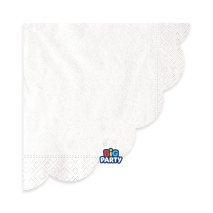 Tovaglioli Wavy Bianco (16 Pezzi)