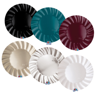 Piatto Wavy Metal (6 Pezzi)