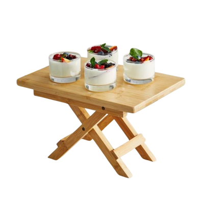 Stand in bamboo con gambe richiudibili