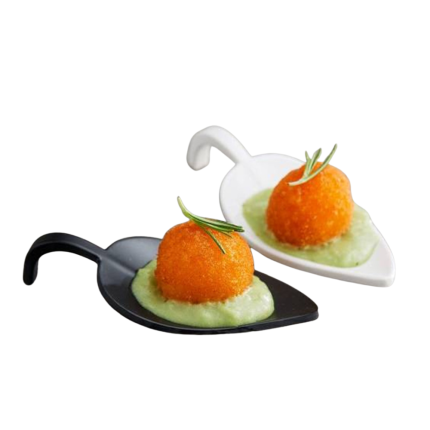 Piattino foglia finger food