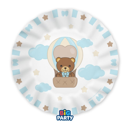 Piatti Teddy Azzurro Thun (6 Pezzi)