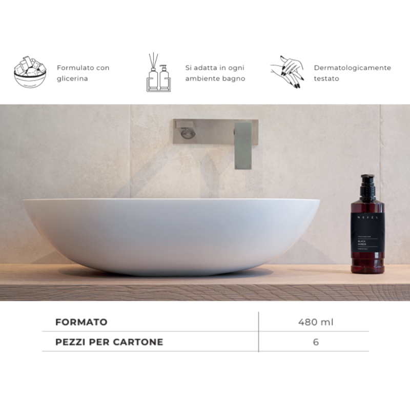 Sapone Nefel Mani e Viso – Uso Professionale per Hotel, Uffici e Comunità