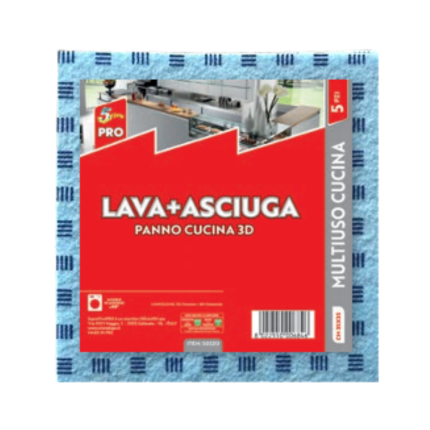 Lava + Asciuga Panno Cucina 3D (5 Pezzi)