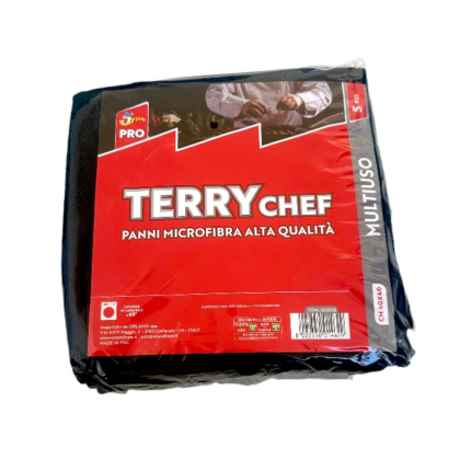 Panni Microfibra Multiuso Terry Chef (5 Pezzi)