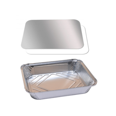 Vaschette 3 porzioni in alluminio con coperchio (3 pezzi)