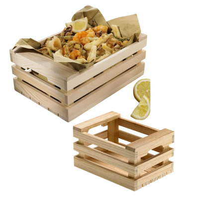 Cassetta in legno per fritti
