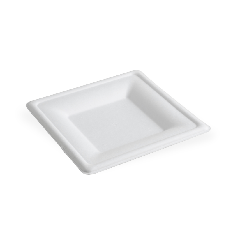 Piatti Bio Quadrati (50 Pezzi)