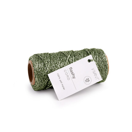 Cordino Flashy Lamè Verde